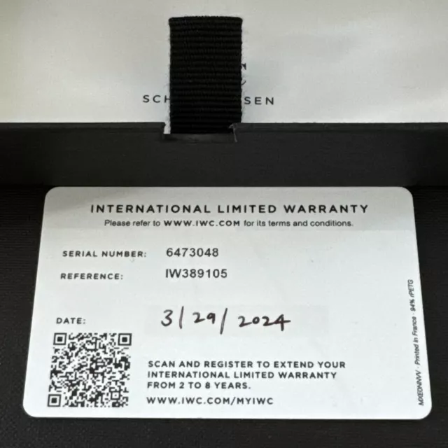 Montre chronographe IWC Pilot Top Gun Lake Tahoe IW389105 en céramique blanche 45 mm [NEUF]