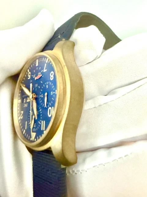 Montre d'Aviateur IWC Chrono Bronze Bleu IW288109