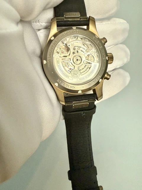 Montre d'Aviateur IWC Chrono Bronze Bleu IW288109