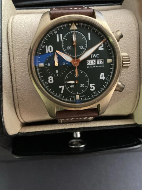IWC Pilot's Watch Olive Green Dial Men's Watch - IW387902 - Automatic Swiss