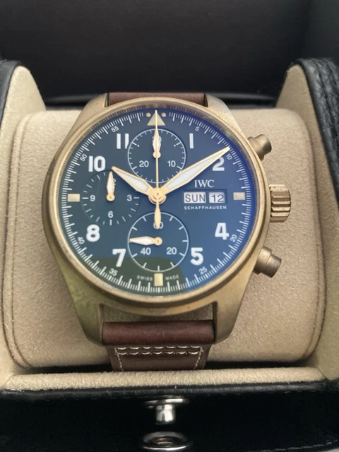 IWC Pilot's Watch Olive Green Dial Men's Watch - IW387902 - Automatic Swiss