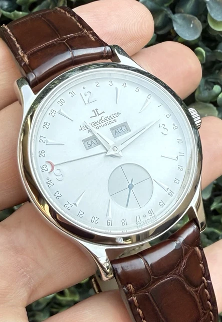 Montre Jaeger LeCoultre Master Control Calendrier Triple Date en acier inoxydable 140.8.87