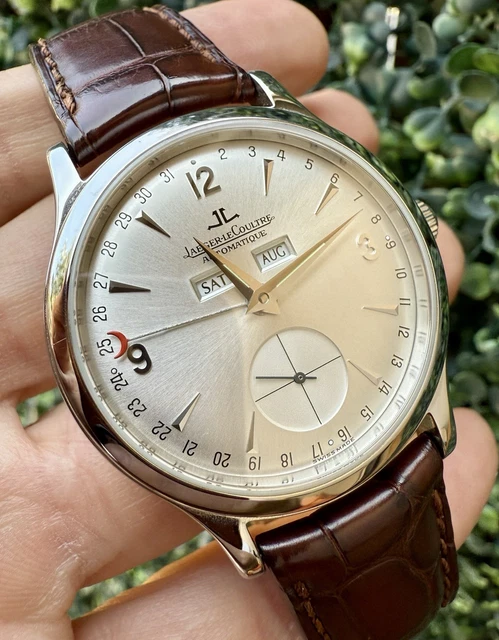 Montre Jaeger LeCoultre Master Control Calendrier Triple Date en acier inoxydable 140.8.87