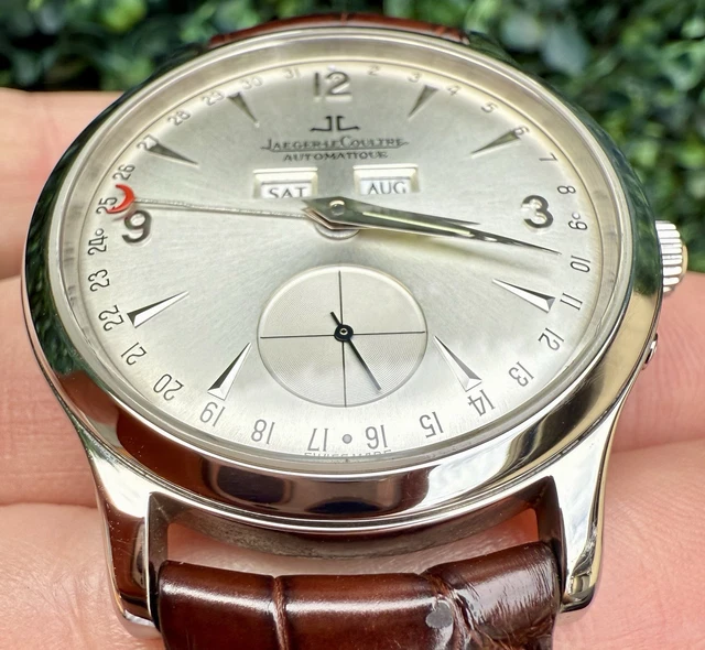 Montre Jaeger LeCoultre Master Control Calendrier Triple Date en acier inoxydable 140.8.87