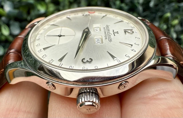 Montre Jaeger LeCoultre Master Control Calendrier Triple Date en acier inoxydable 140.8.87