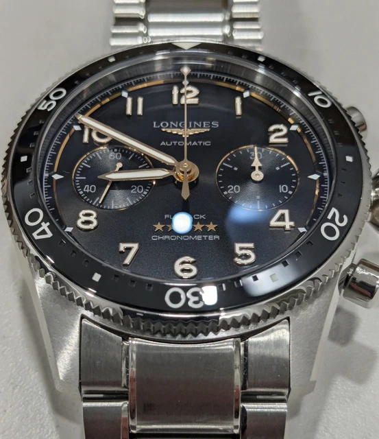 Montre homme LONGINES SPIRIT FLYBACK L3.821.4.53.6 42 mm