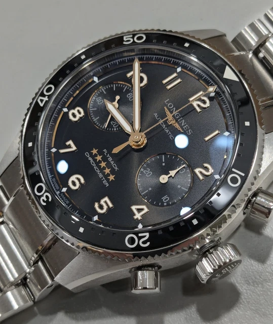 Montre homme LONGINES SPIRIT FLYBACK L3.821.4.53.6 42 mm