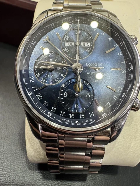 Montre homme Longines Master Collection Navy Moon Phase Auto L2.673.4