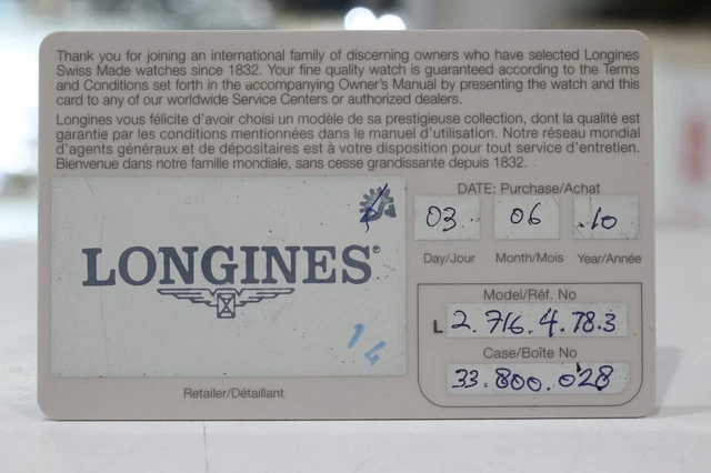 Montre Longines Master Collection Retrograde Chronographe Automatique L.697.2