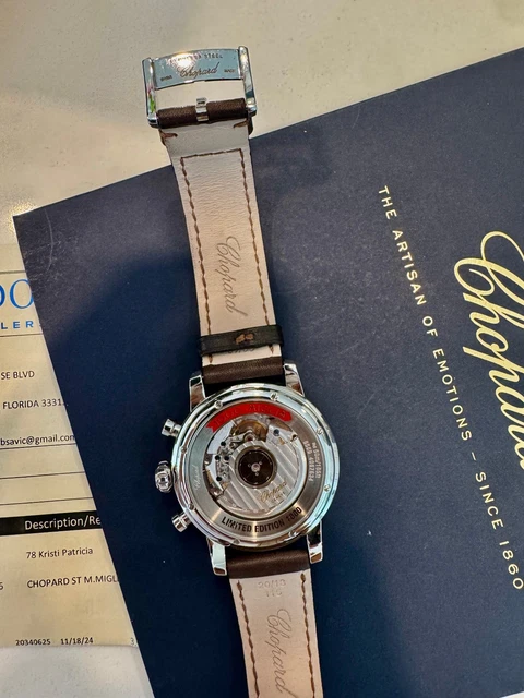 Édition limitée Chopard 168589-3003 Mille Miglia, coffret complet, papiers, propriétaire d'origine