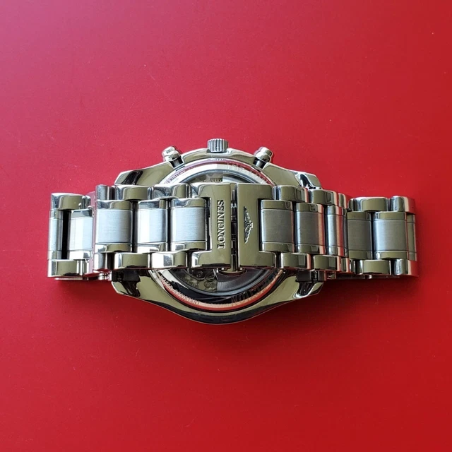 Montre chronographe Longines Master Collection pour homme, 40 mm, automatique, L2 673, 4 cartes dans un coffret