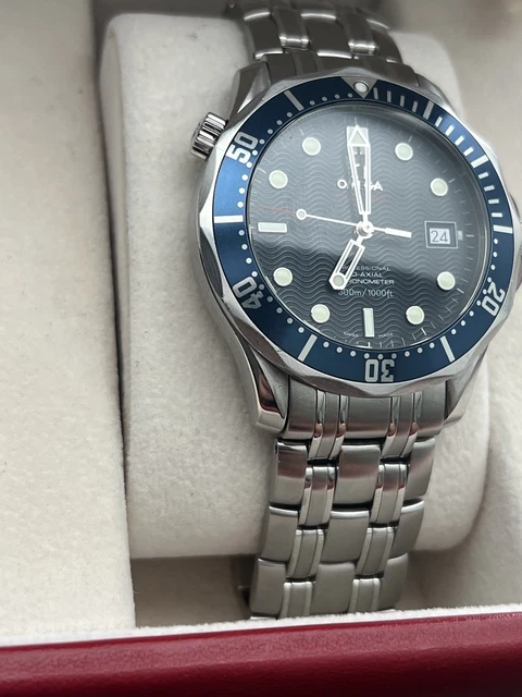 Mens Omega Seamaster Co-Axial Chronometer watch - Blue Dial - 41MM - 2220.80