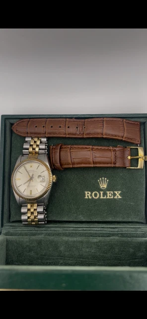 Rolex Oyster Perpetual Datejust 36 1601 pour homme - Bicolore