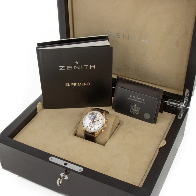 Montre homme Zenith El Primero Tourbillon Chrono 18K 18.2050, ensemble complet #W206671-2