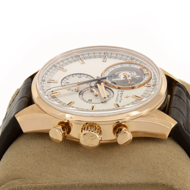 Montre homme Zenith El Primero Tourbillon Chrono 18K 18.2050, ensemble complet #W206671-2