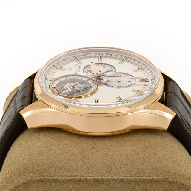 Montre homme Zenith El Primero Tourbillon Chrono 18K 18.2050, ensemble complet #W206671-2