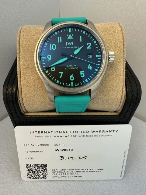 NOUVEAU 2025 IWC Schaffhausen Pilot Mark XX Mercedes-AMG Petronas F1 40MM (IW328210)