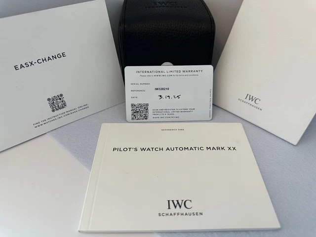 NOUVEAU 2025 IWC Schaffhausen Pilot Mark XX Mercedes-AMG Petronas F1 40MM (IW328210)