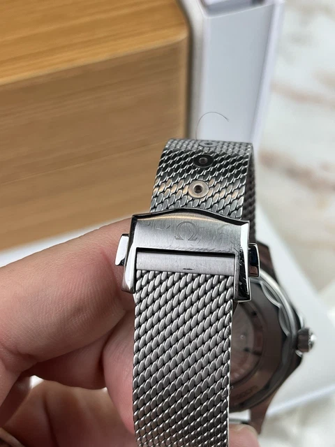 Bracelet en maille OEM amélioré pour OMEGA Seamaster Diver 300M 210.30.42.20.01.001