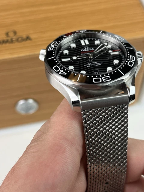 Bracelet en maille OEM amélioré pour OMEGA Seamaster Diver 300M 210.30.42.20.01.001