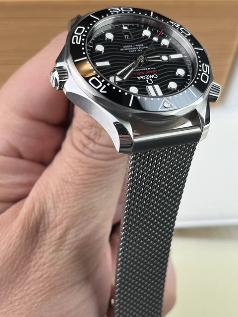 Bracelet en maille OEM amélioré pour OMEGA Seamaster Diver 300M 210.30.42.20.01.001