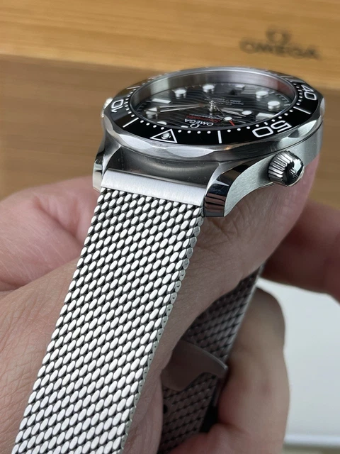 Bracelet en maille OEM amélioré pour OMEGA Seamaster Diver 300M 210.30.42.20.01.001