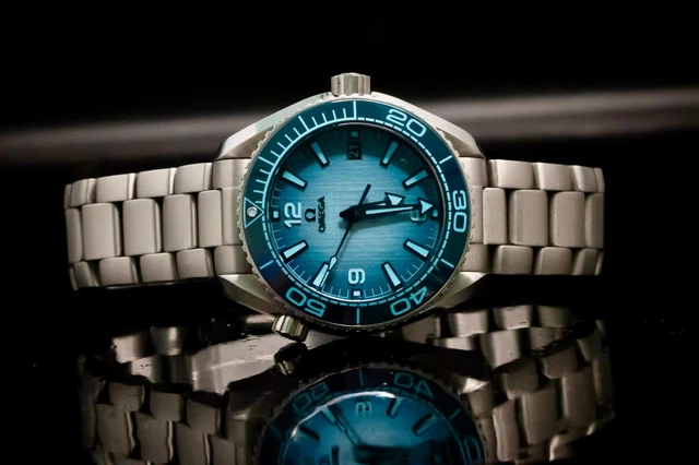 OMEGA Seamaster Planet Ocean 600M 39,5 mm Cadran bleu été - 215.30.40.20.03.002