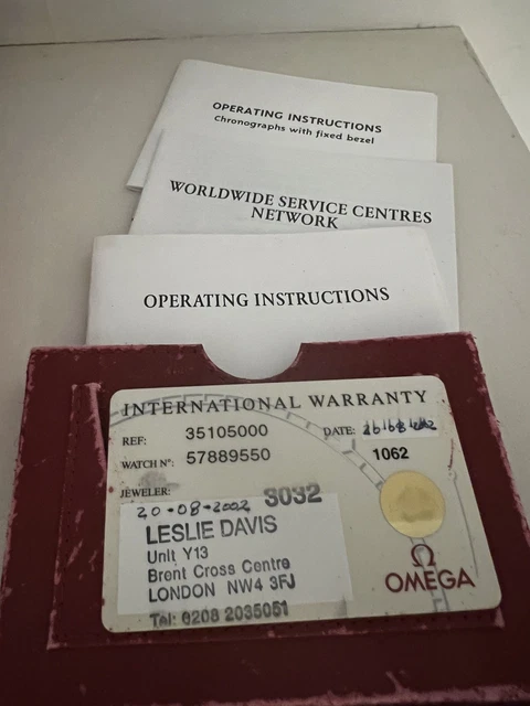 OMEGA Speedmaster Réduit - 3510.50.00 boîte d'origine, maillons de rechange et garantie