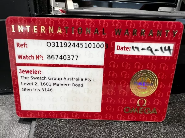 Omega Speedmaster Darkside of the Moon complète avec boîte et papiers