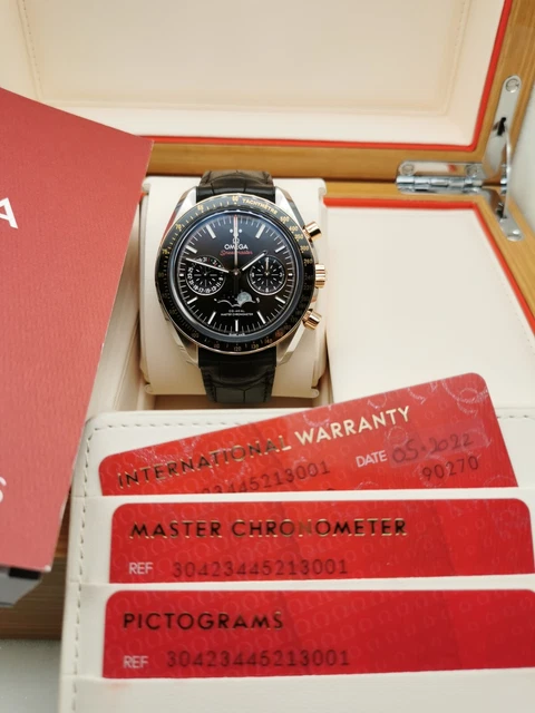 Omega Speedmaster Moonwatch Moonphase 30423445213001 Coffret complet B&P 2022