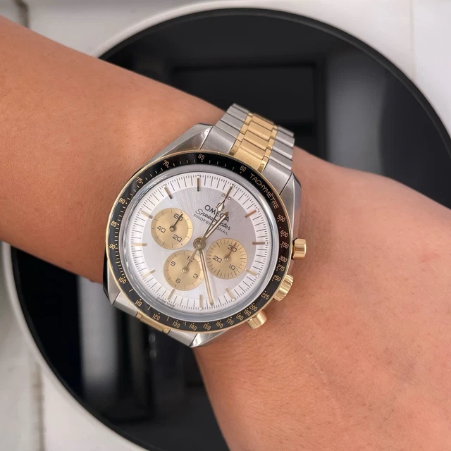 Montre homme Omega Speedmaster Professional bicolore Moonwatch Co-Axial Master