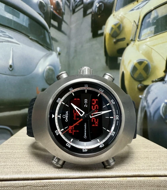 Montre à quartz Omega Speedmaster Spacemaster Z-33 en titane - Coffret complet et papiers