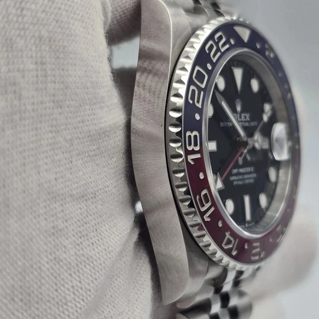 PAPIERS 2025 Rolex GMT Master II Pepsi Rouge Bleu Jubilee 126710BLRO Montre BOÎTE
