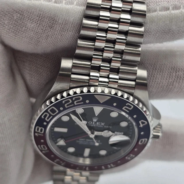 PAPIERS 2025 Rolex GMT Master II Pepsi Rouge Bleu Jubilee 126710BLRO Montre BOÎTE