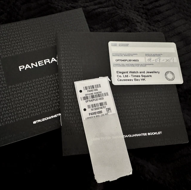 Montre Panerai Luminor Base Logo PAM01000, remontage manuel pour homme