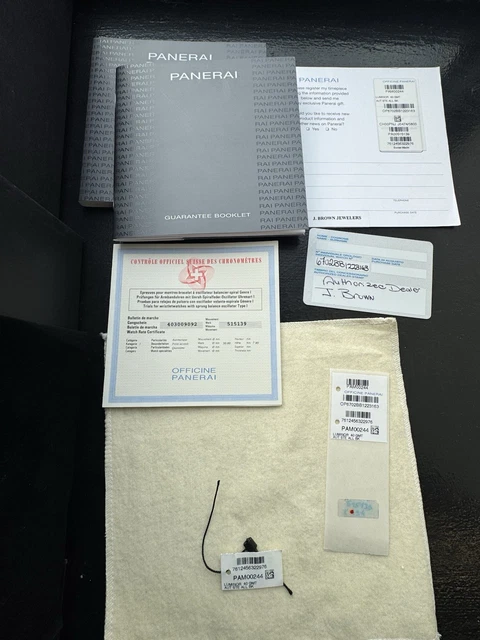 Panerai Luminor GMT PAM00244 Automatique Acier Bracelet 40mm PAM244 Ensemble complet