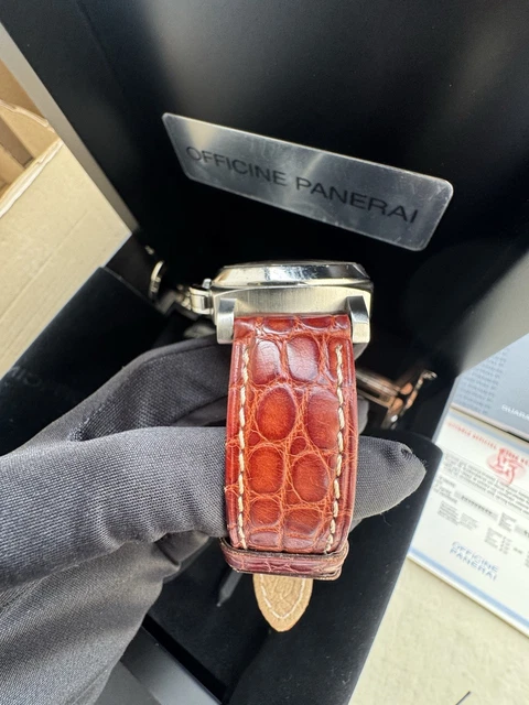 Panerai Luminor GMT PAM00244 Automatique Acier Bracelet 40mm PAM244 Ensemble complet