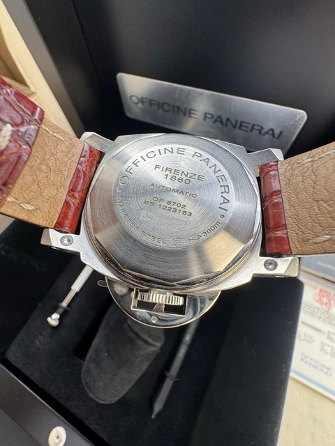 Panerai Luminor GMT PAM00244 Automatique Acier Bracelet 40mm PAM244 Ensemble complet