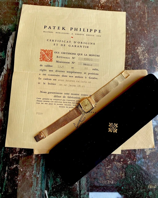 Patek-Philippe-Womens-Watch-23mm-18K-Solid-Gold-24.webp Montre Patek Philippe pour femme, 23 mm, or massif 18 carats, 50 g, remontage manuel, réf. 3352/1