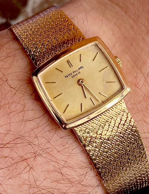 Montre Patek Philippe pour femme, 23 mm, or massif 18 carats, 50 g, remontage manuel, réf. 3352/1