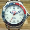 RARE OMEGA Bond Seamaster Diver 300M Commander's Watch/Blanc/Bleu/Rouge/ Bracelet