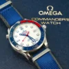 RARE OMEGA Bond Seamaster Diver 300M Commander's Watch/Blanc/Bleu/Rouge/ Bracelet