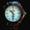RARE OMEGA Bond Seamaster Diver 300M Commander's Watch/Blanc/Bleu/Rouge/ Bracelet