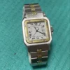 Montre-bracelet automatique Cartier Santos Godron rare de 1980 d'occasion