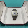 Montre-bracelet automatique Cartier Santos Godron rare de 1980 d'occasion