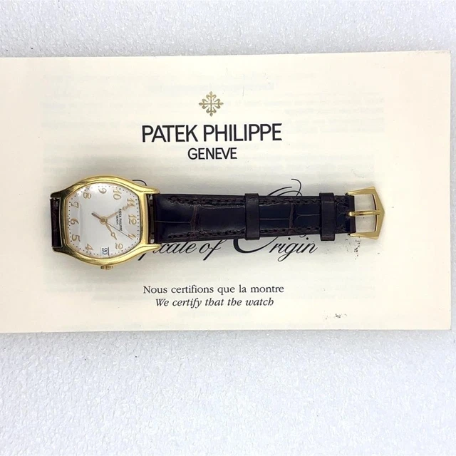 Montre-bracelet automatique Patek Philippe pour homme, rare, en or 18 carats, référence 5030, avec papiers