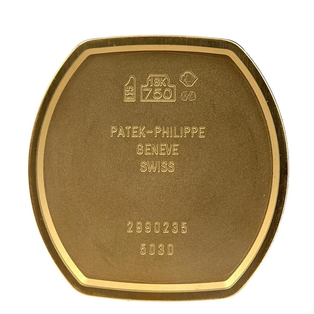 Montre-bracelet automatique Patek Philippe pour homme, rare, en or 18 carats, référence 5030, avec papiers