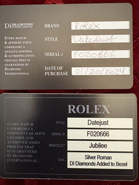 Rolex Datejust en or et diamants. Sous garantie. Très impressionnante.