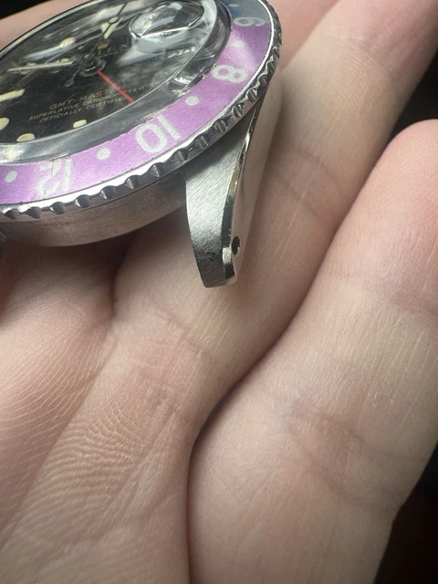 Rolex GMT-Master 1675 dorée, commande spéciale VIP, pour gaucher