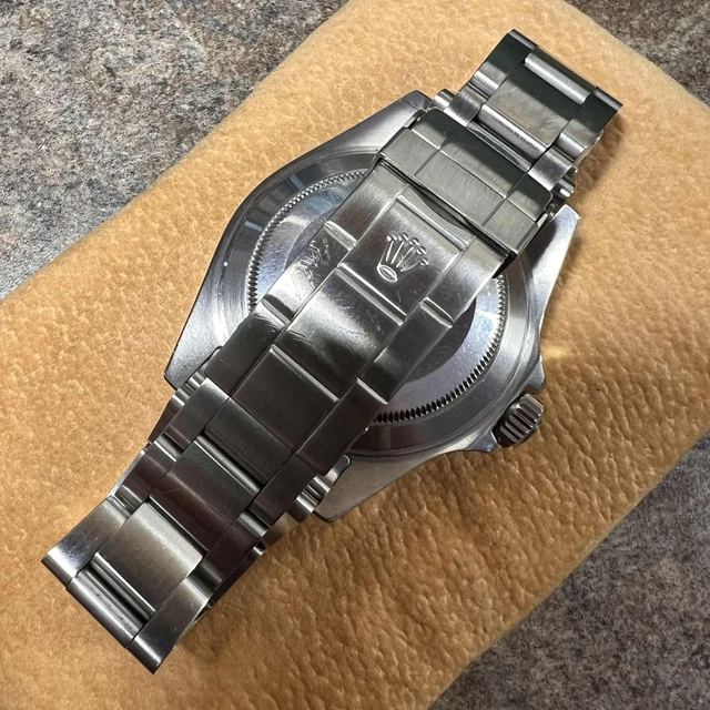 Montre automatique Rolex Submariner Date 16610 en acier avec cadran noir de 40 mm !!